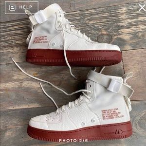 AF1 Red Ivory